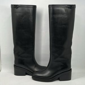 Jimmy Choo Yasmin 70 Block Heel Leather Boots size 36